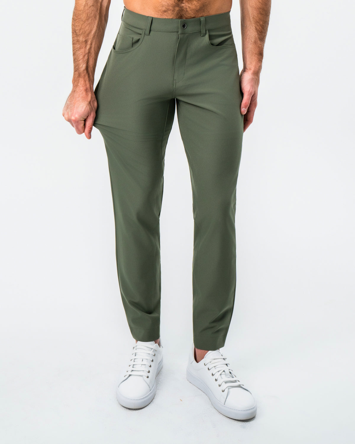 Athletic Fit Stretch Tech Chino - Olive