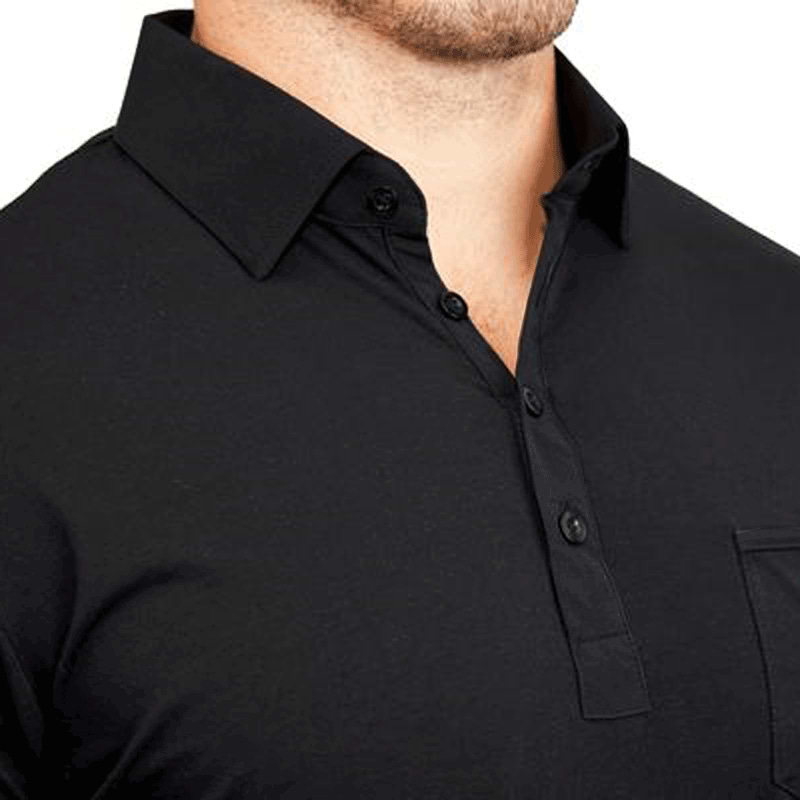 The Ott” Black on Black Polo The Ott” Black on Black Polo