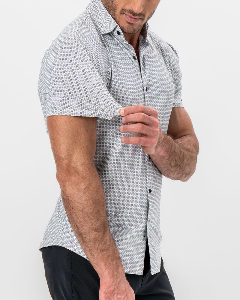 "The Barkley" Black & White Geometric Interlock