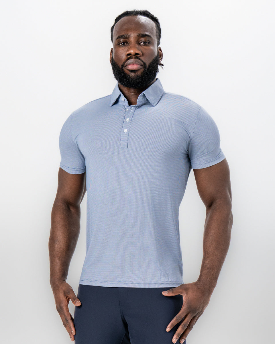 "The Crosby" Navy & White Mini Geo Pattern