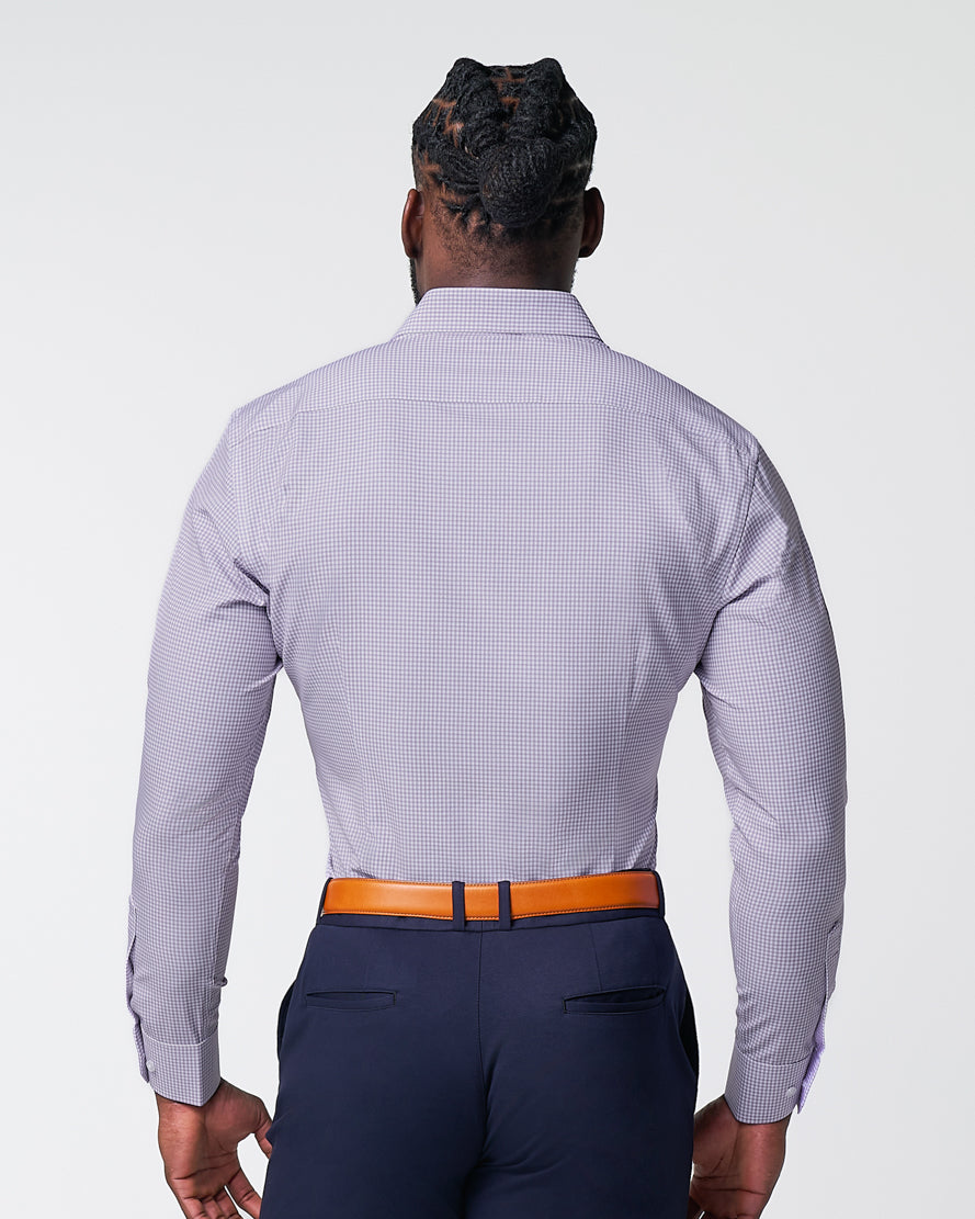 "The Arlo" Lavender Double Check - Classic Fit