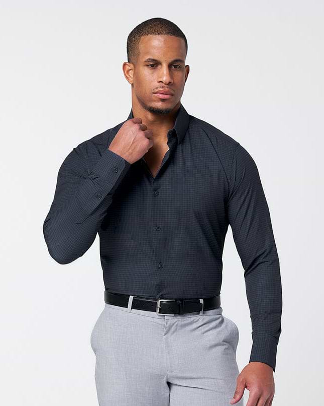 "The Avenue" Charcoal Grey & Light Grey Windowpane