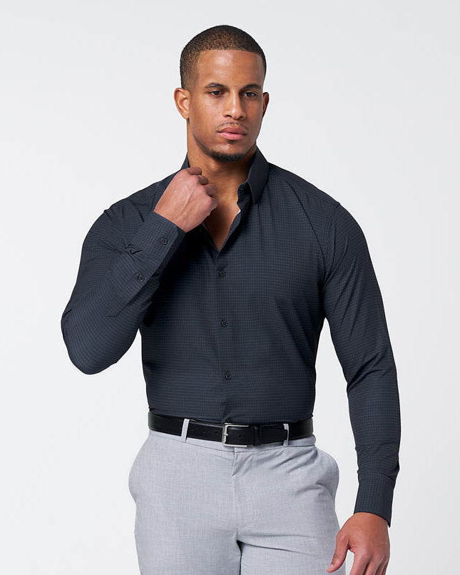 "The Avenue" Charcoal Grey & Light Grey Windowpane