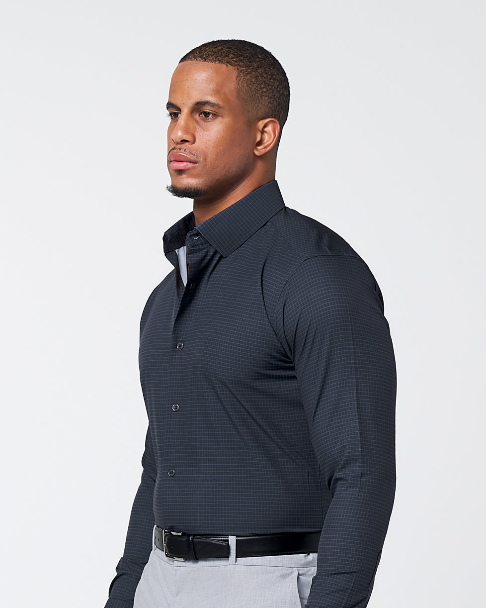 "The Avenue" Charcoal Grey & Light Grey Windowpane