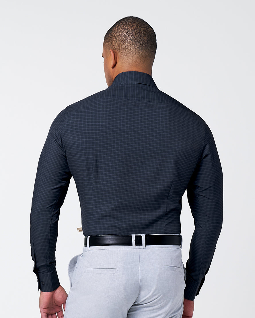 "The Avenue" Charcoal Grey & Light Grey Windowpane