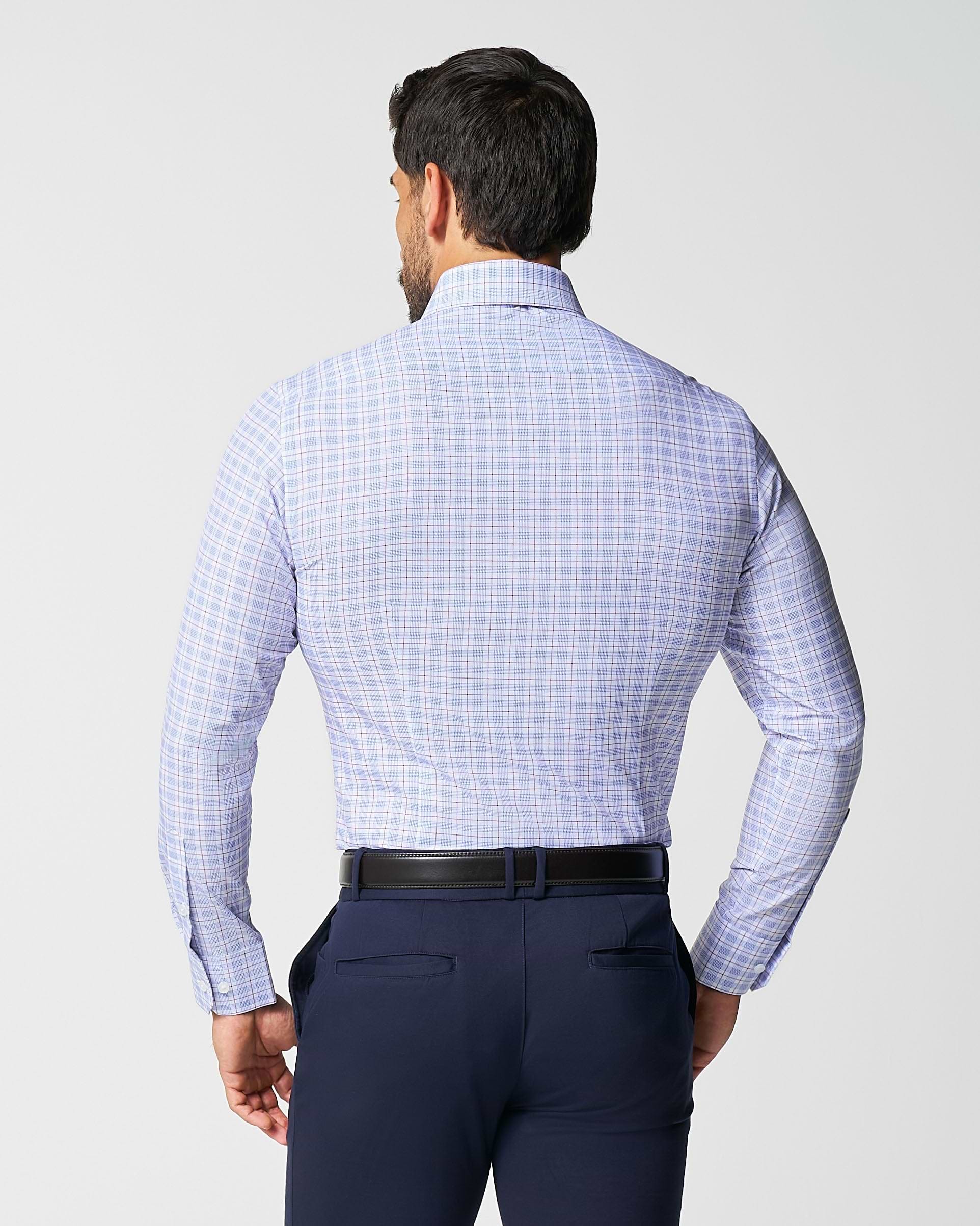 "The Baron" Purple and Blue Plaid - Classic Fit