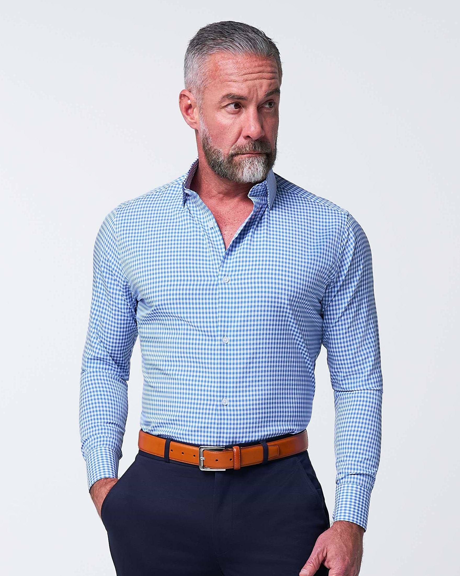 "The Bonino" Blue Gingham