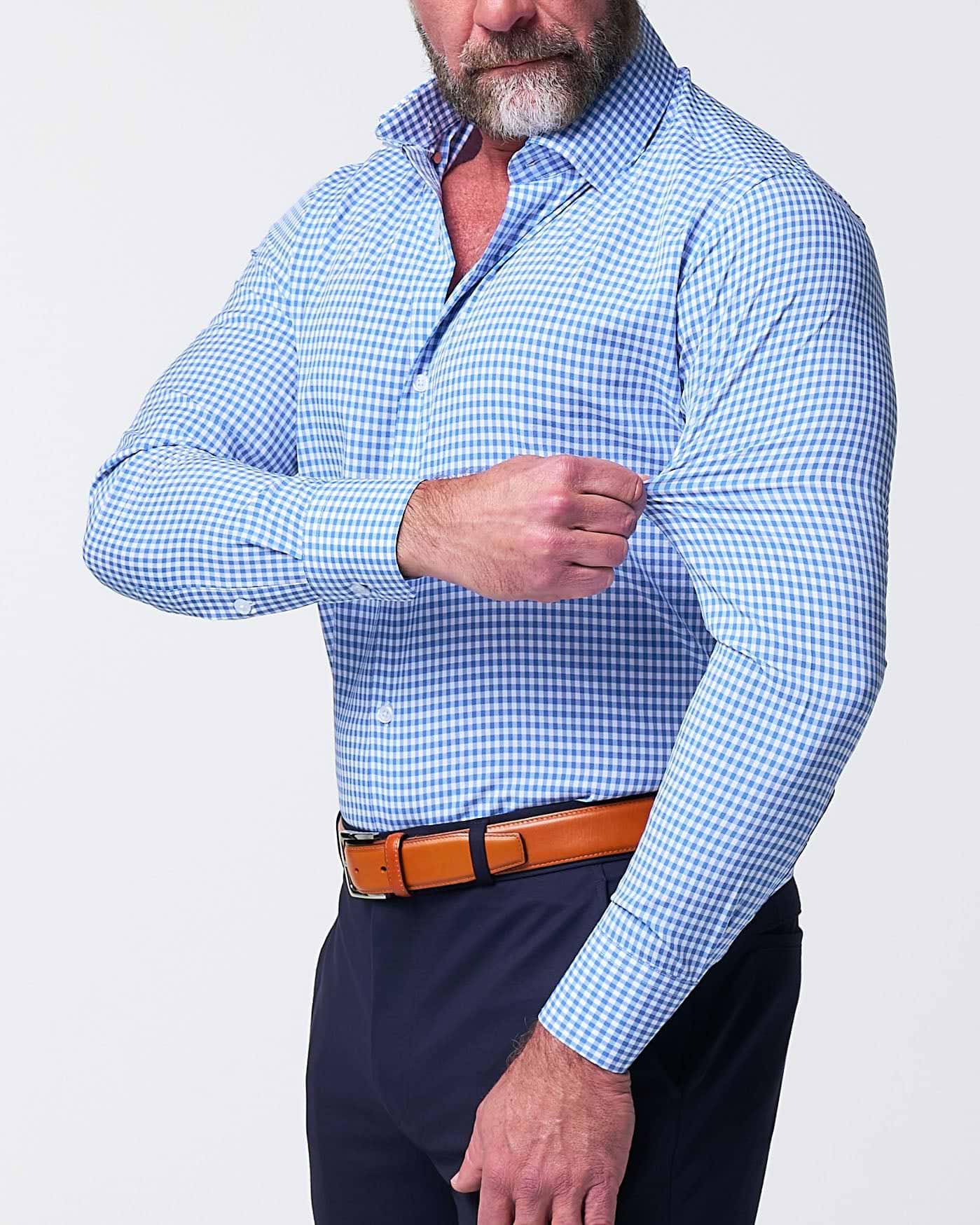 "The Bonino" Blue Gingham