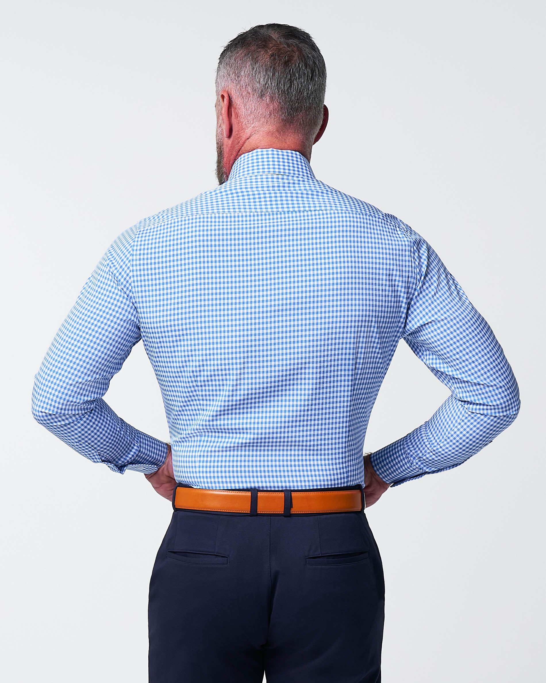 "The Bonino" Blue Gingham