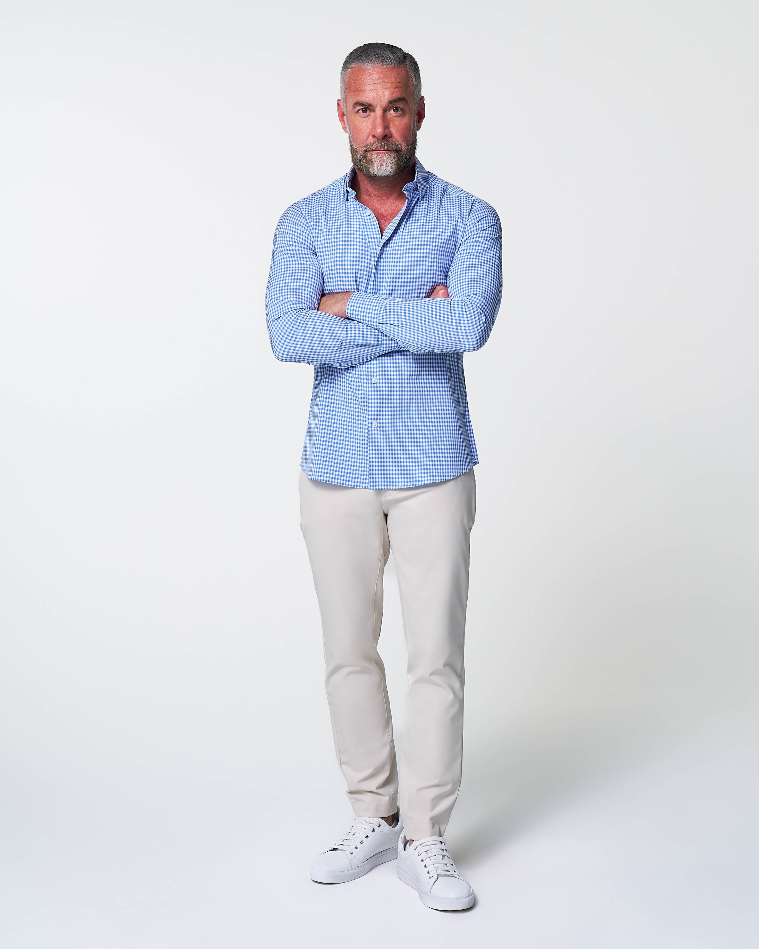 "The Bonino" Blue Gingham