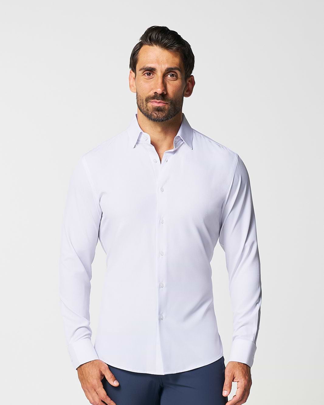 "The Brady" Light Pink & Light Blue Mini Check - Classic Fit