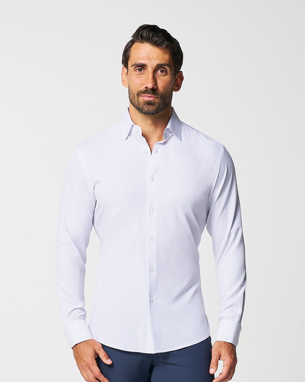 "The Brady" Light Pink & Light Blue Mini Check - Classic Fit