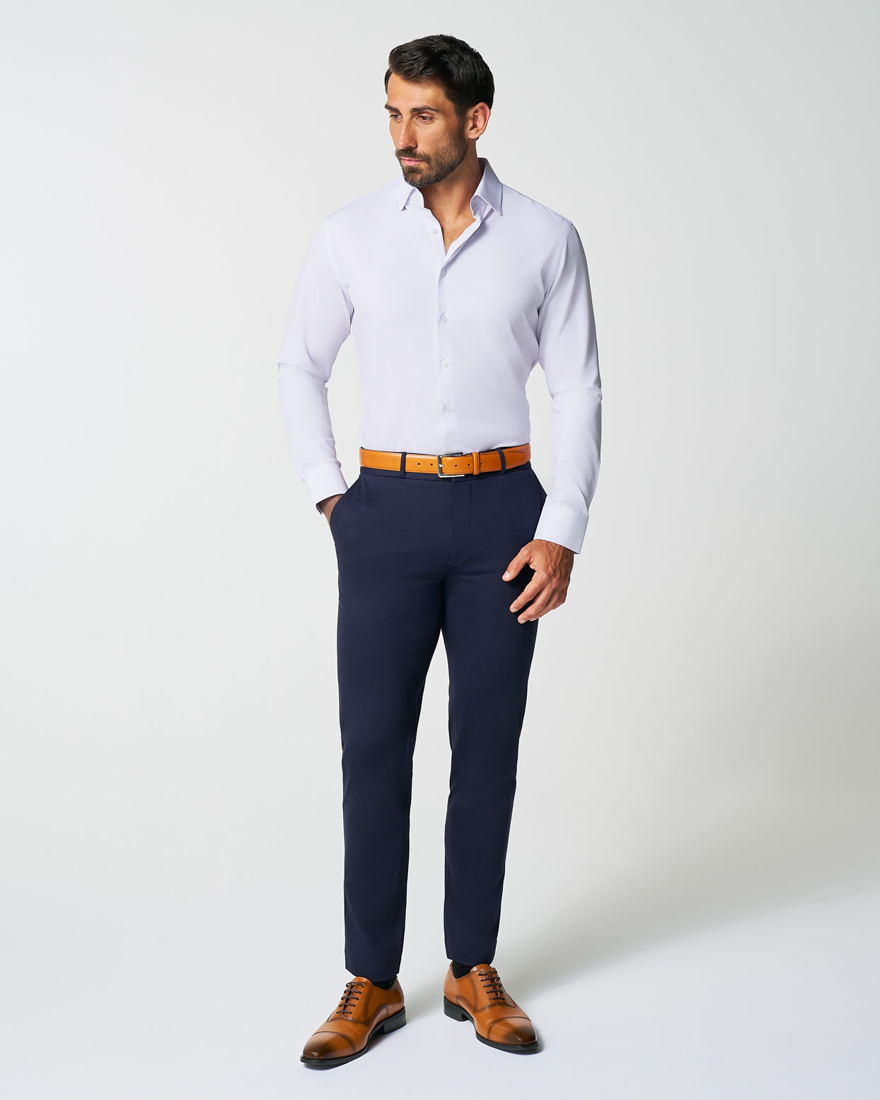 "The Brady" Light Pink & Light Blue Mini Check - Classic Fit