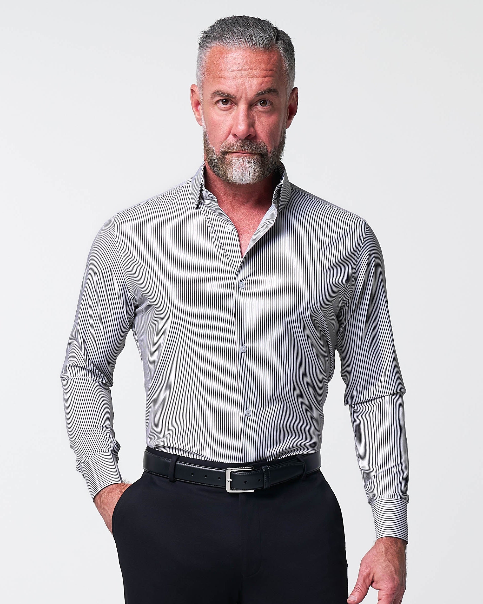 "The Calloway" Dark Brown Bengal Stripe