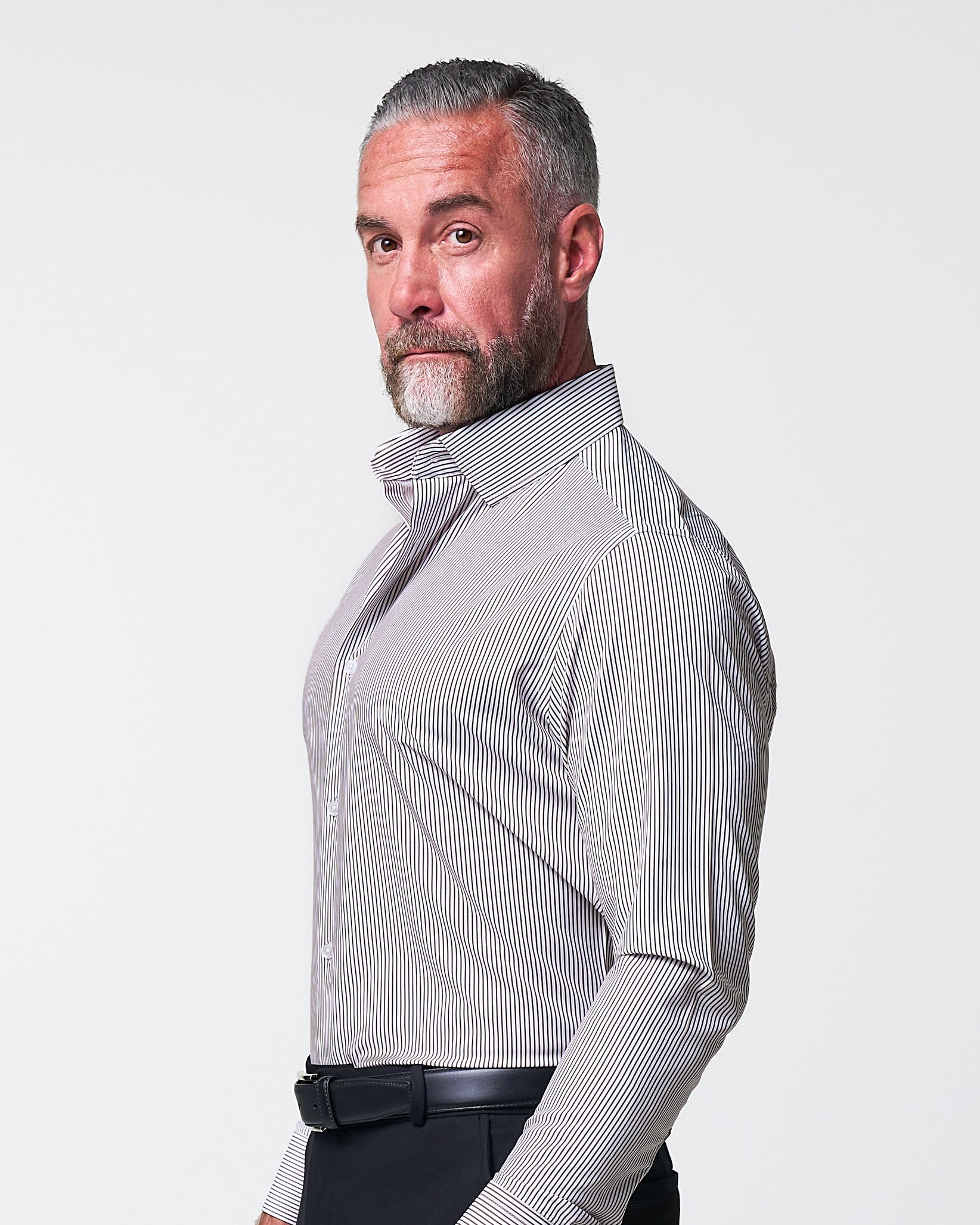 "The Calloway" Dark Brown Bengal Stripe