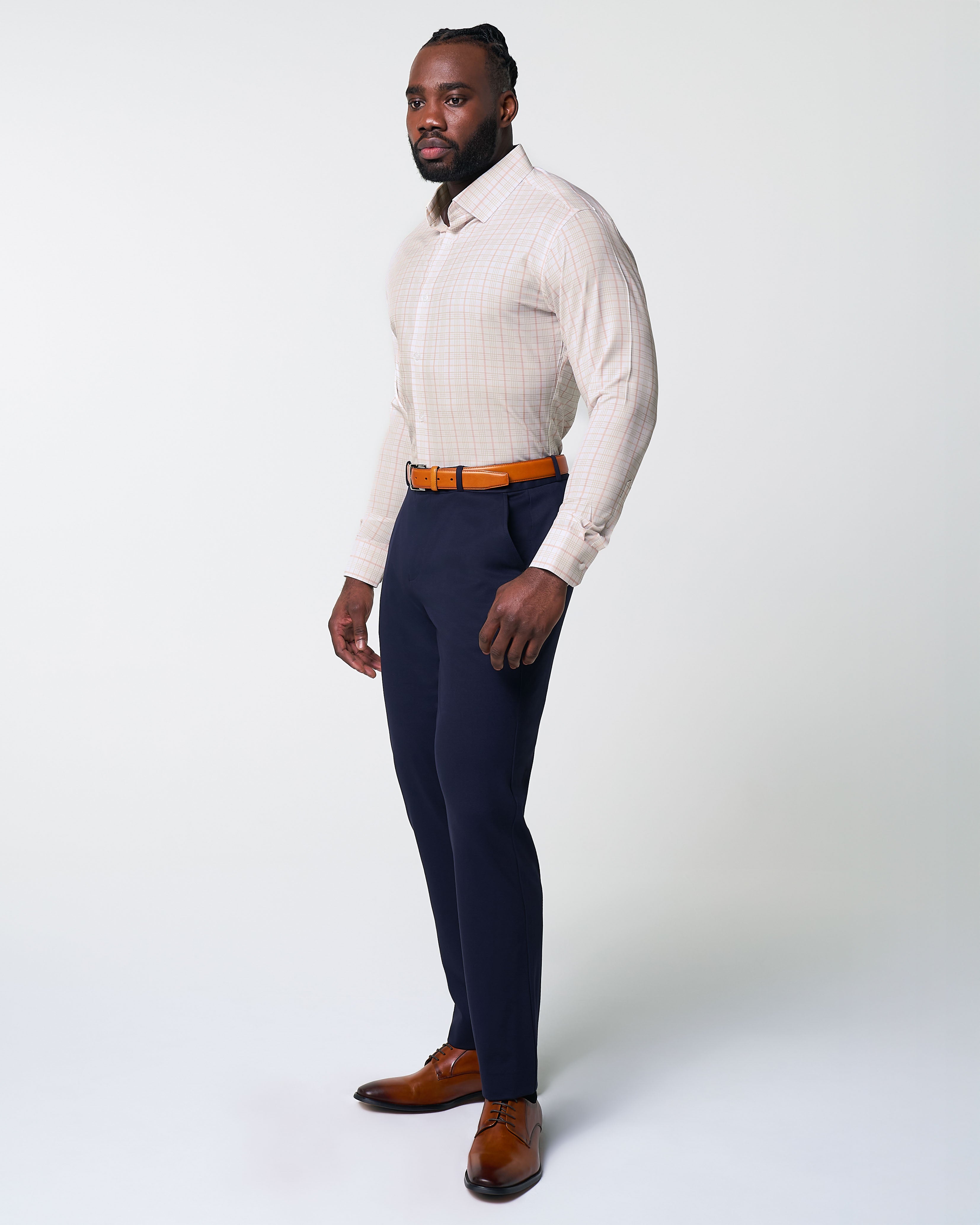 "The Carl" Orange, Yellow, & White Plaid