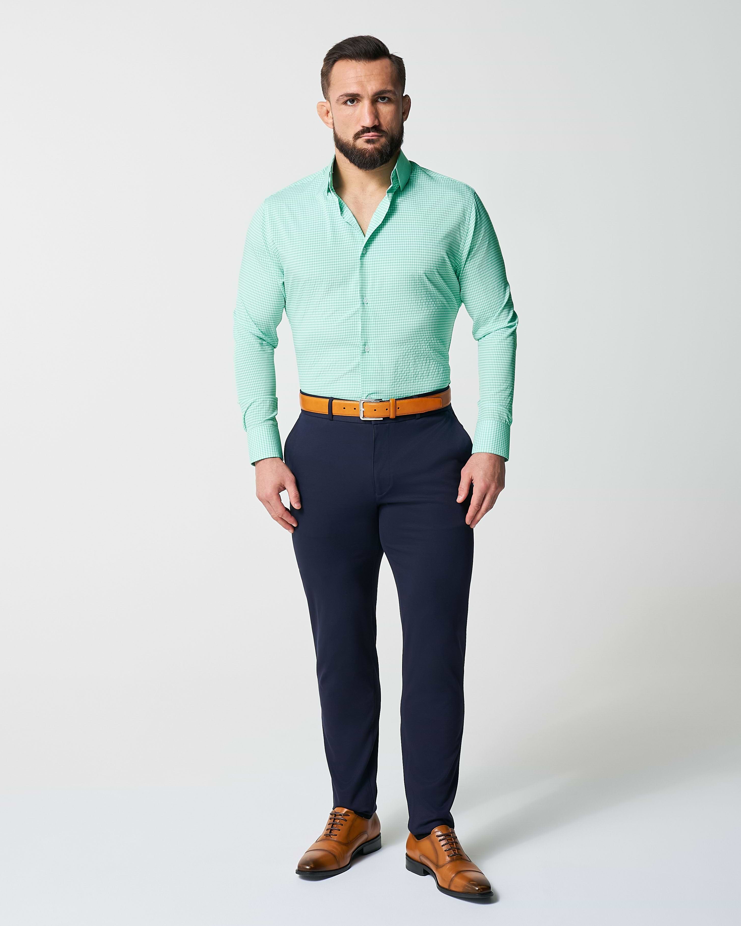"The Charley" Mint Green Gingham
