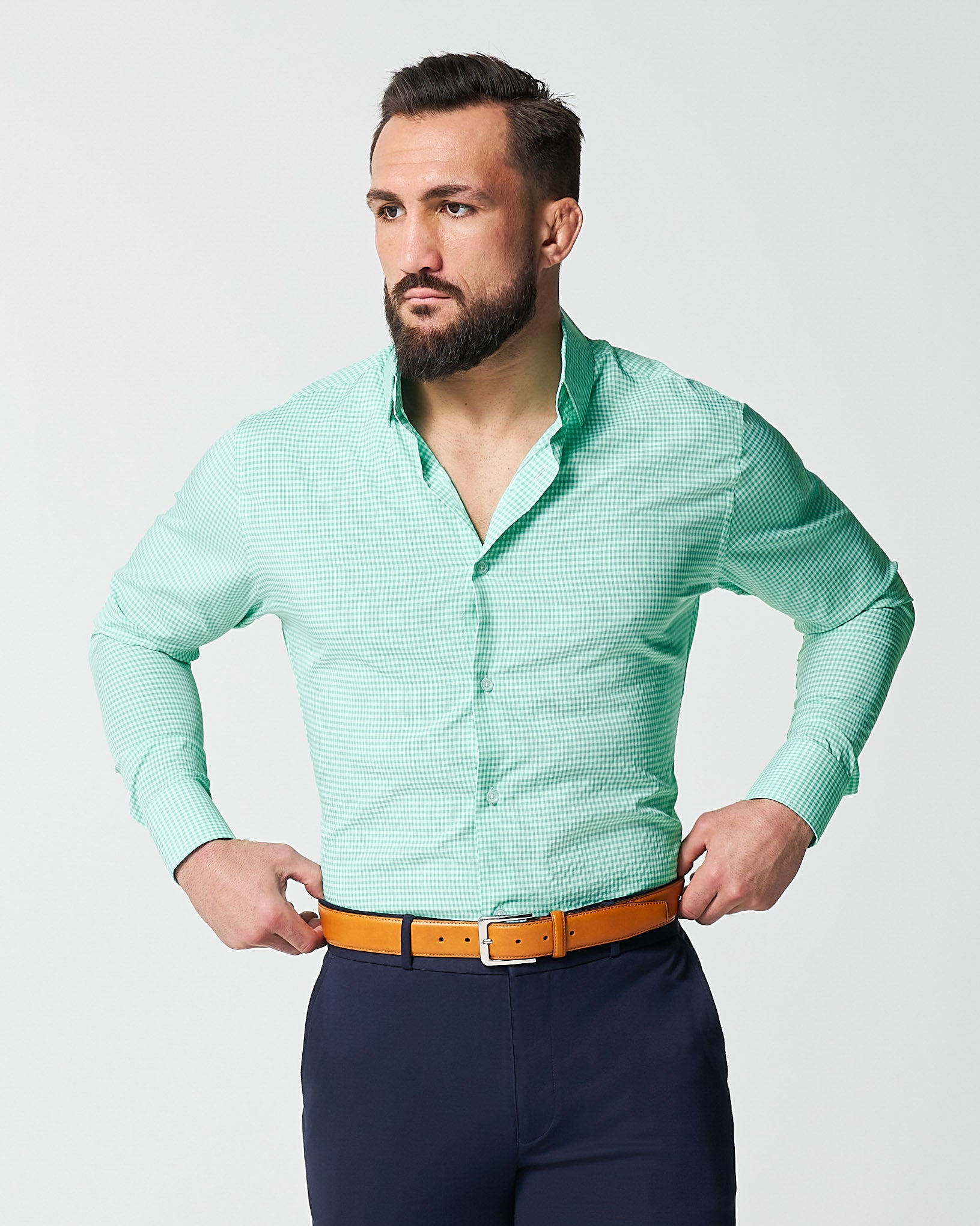 "The Charley" Mint Green Gingham