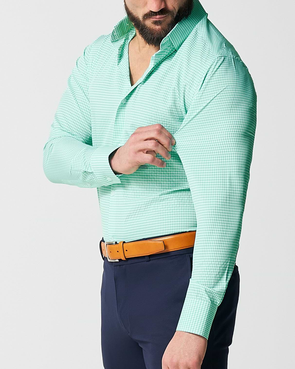 "The Charley" Mint Green Gingham