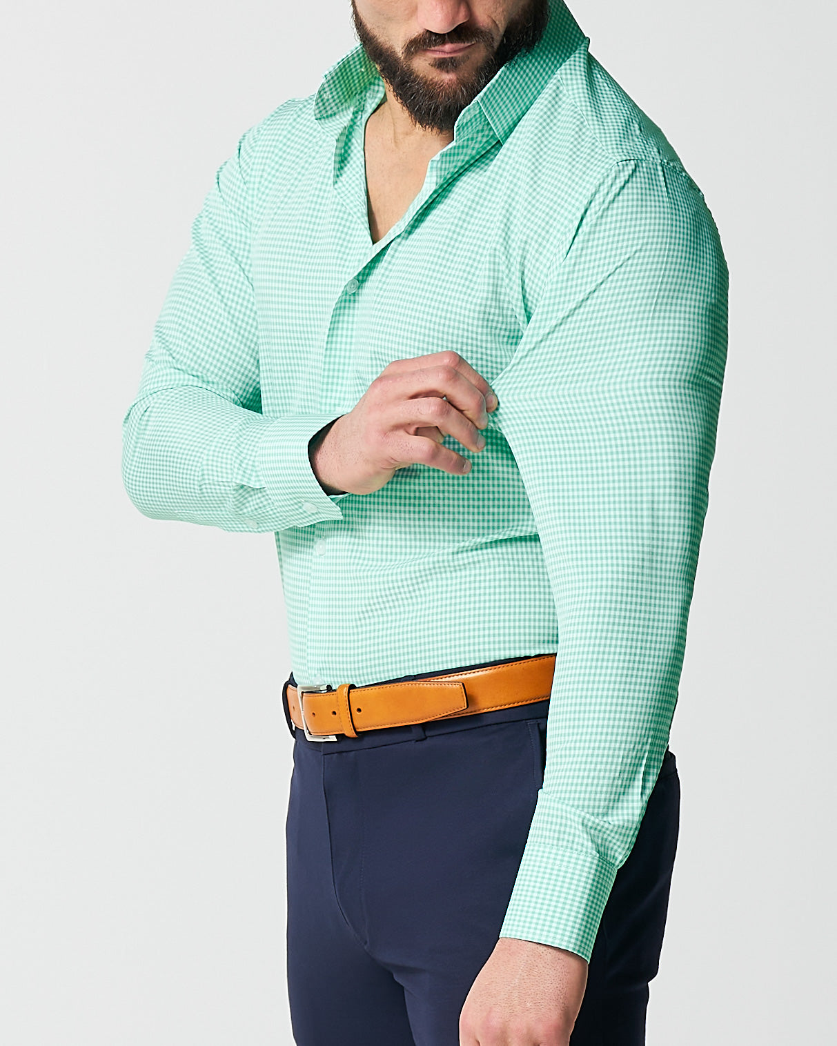 "The Charley" Mint Green Gingham