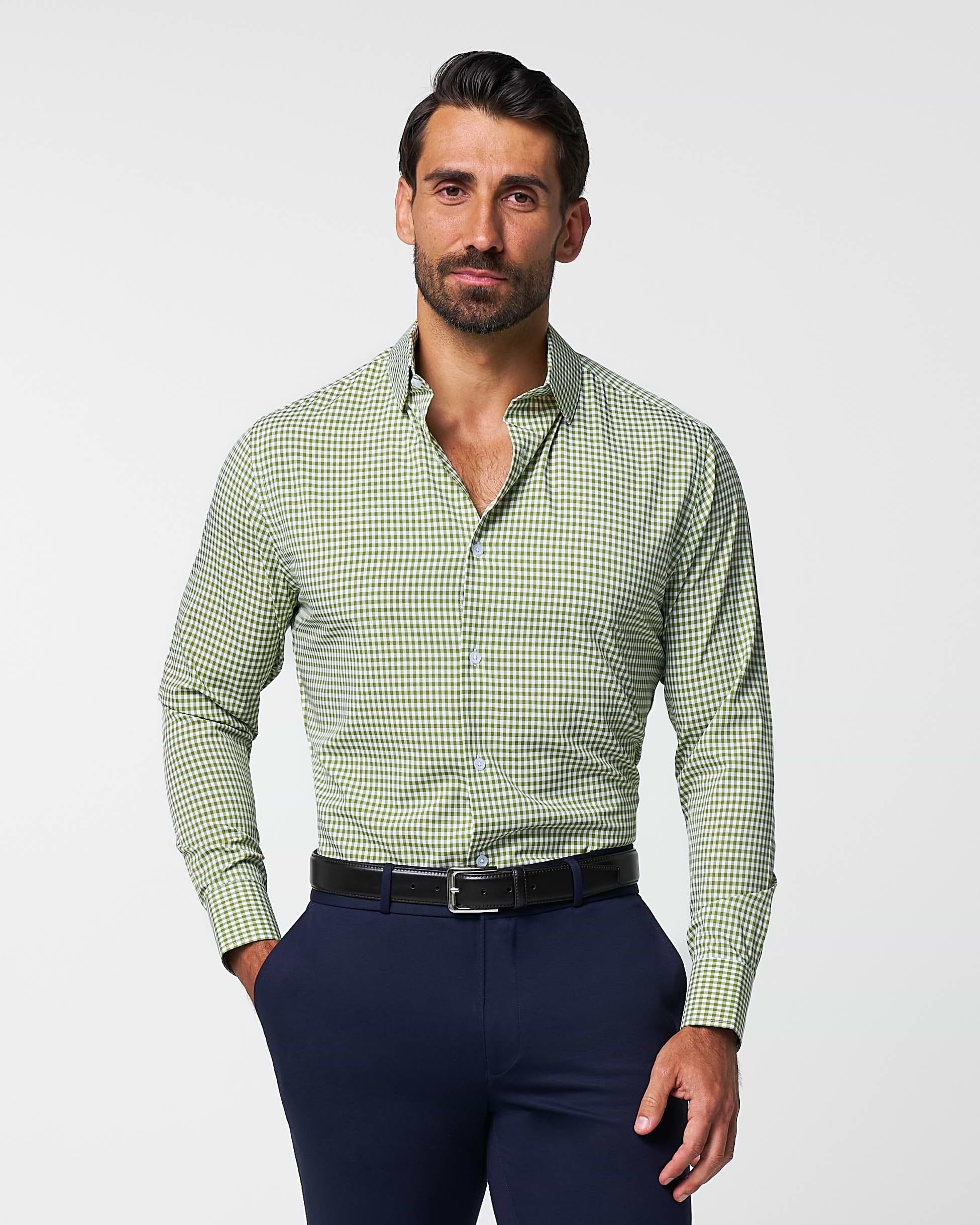"The Dallas" Green Gingham