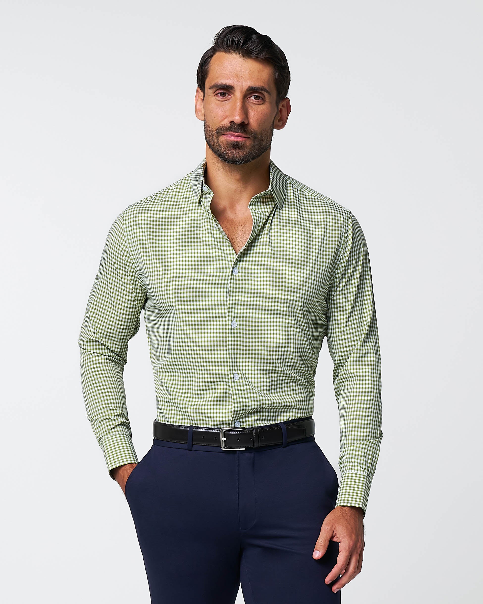 "The Dallas" Green Gingham
