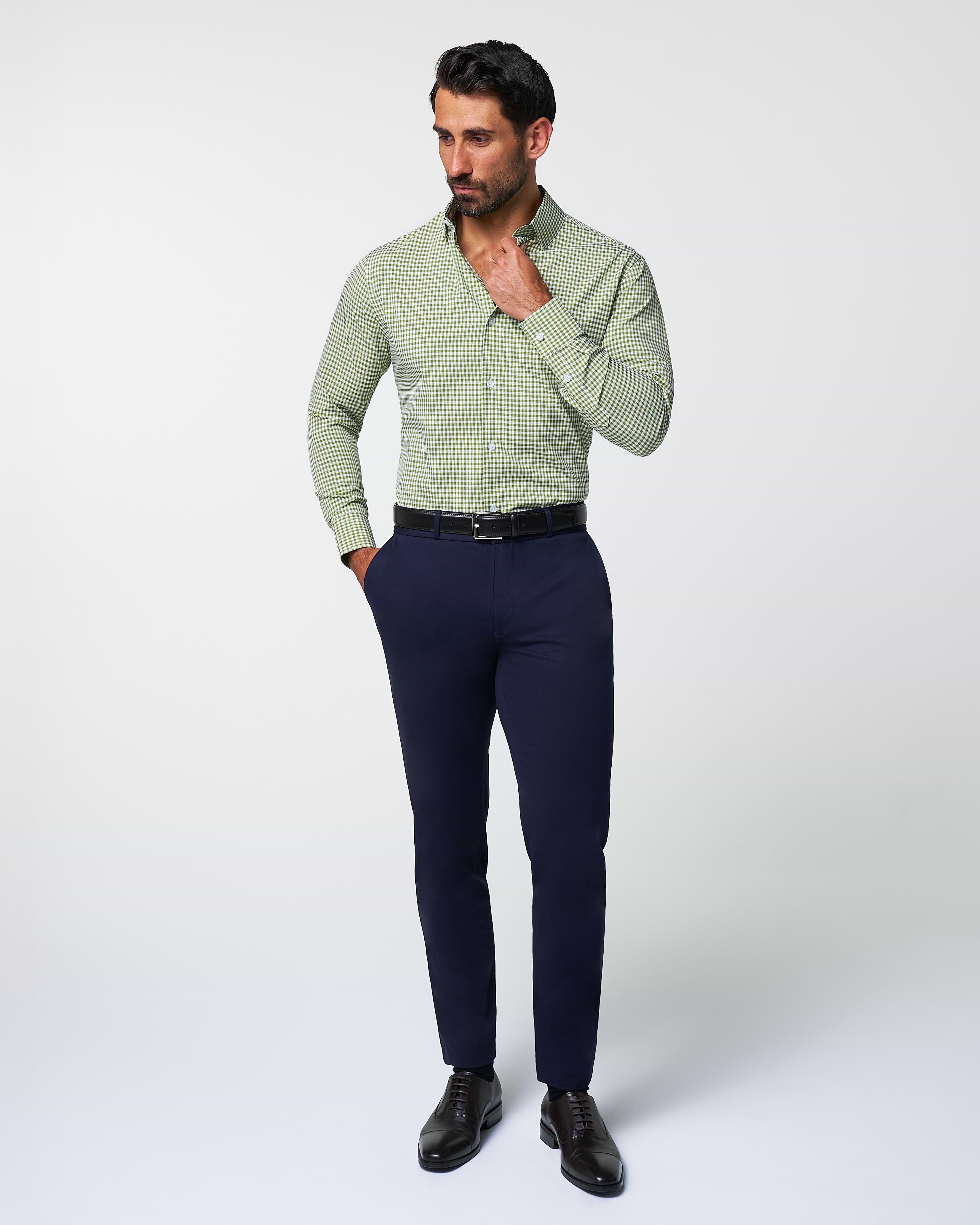 "The Dallas" Green Gingham