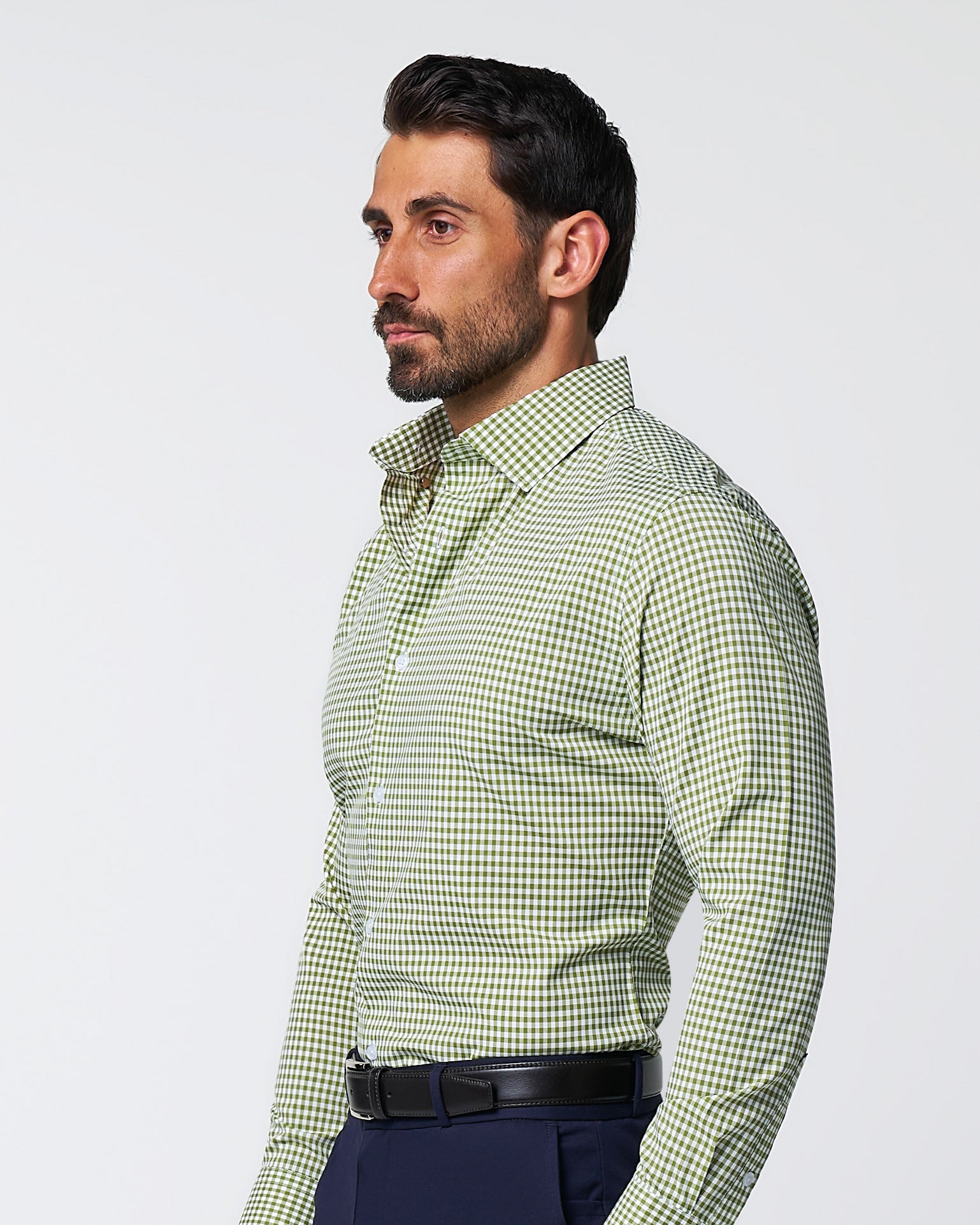 "The Dallas" Green Gingham