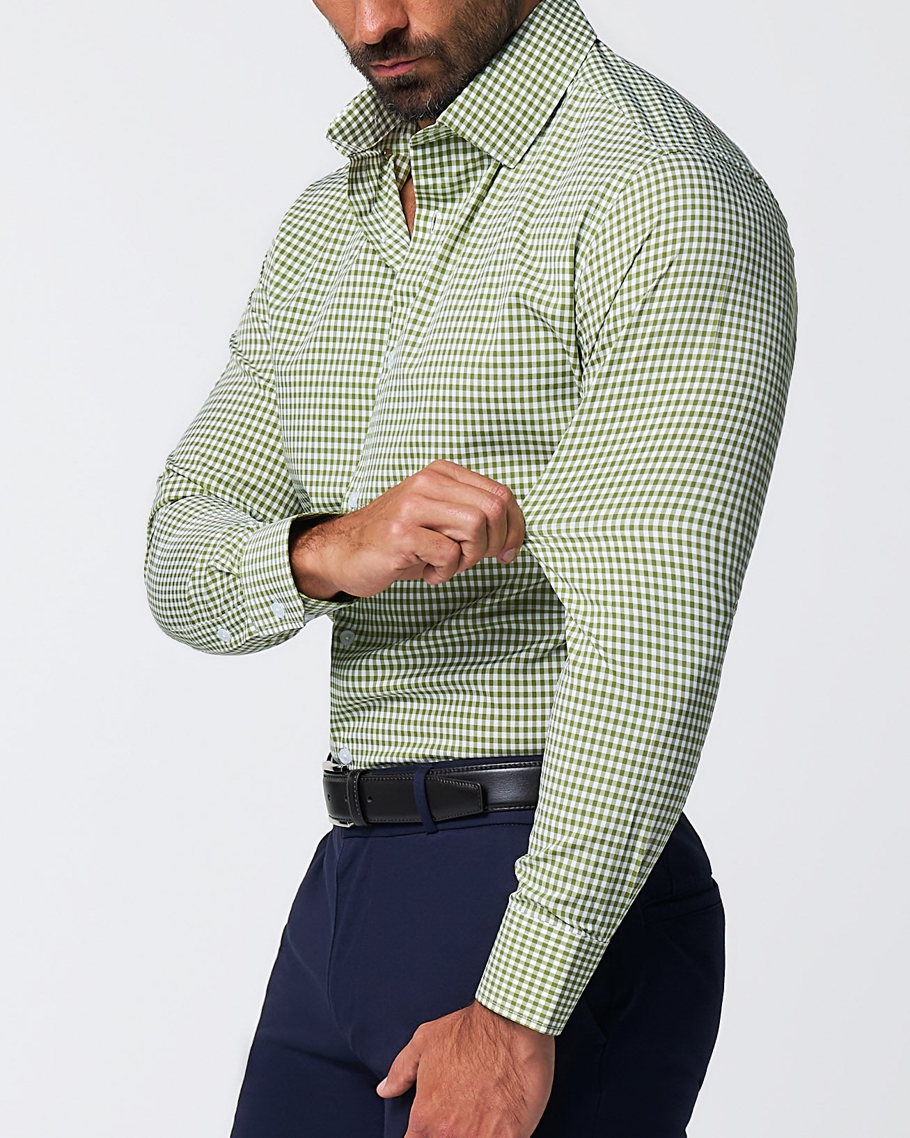 "The Dallas" Green Gingham
