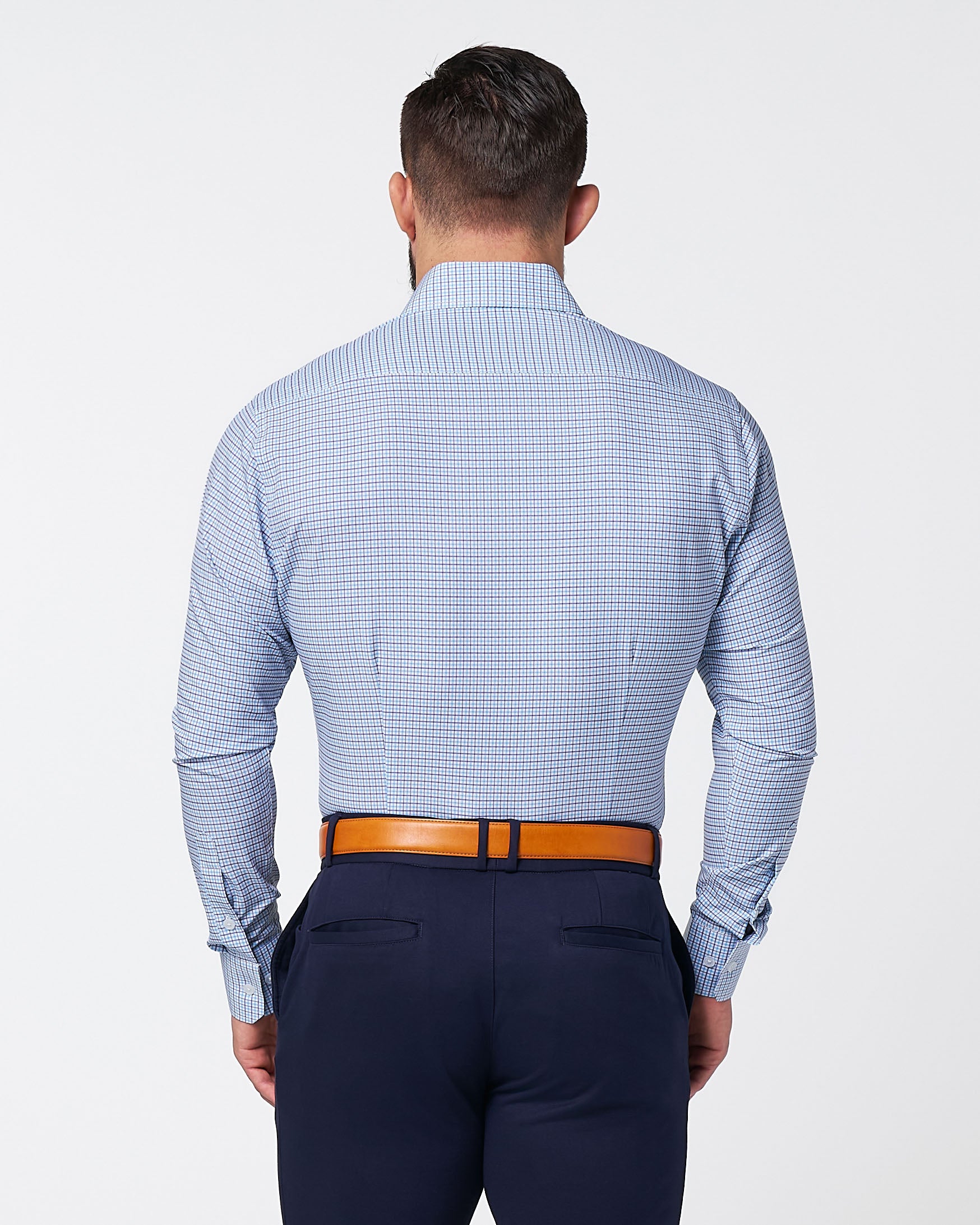 "The Dalton" Purple & Light Blue Windowpane