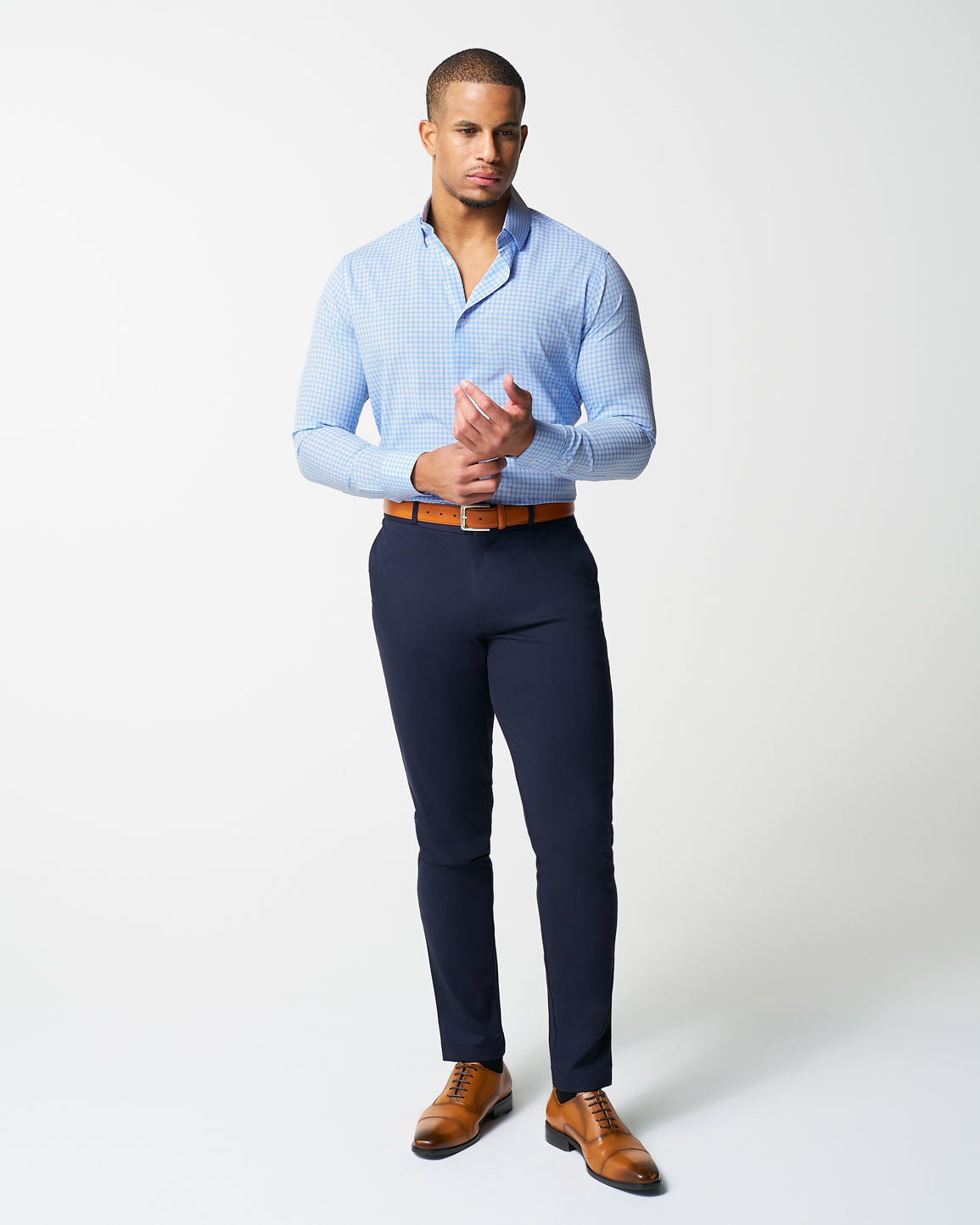 "The Declan" Blue Cross Stitch