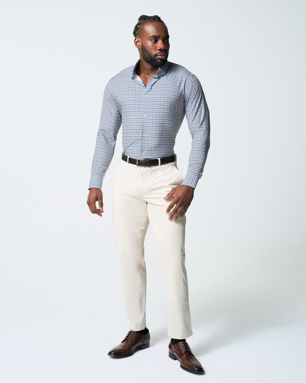 "The Fitz" Brown & Navy Plaid