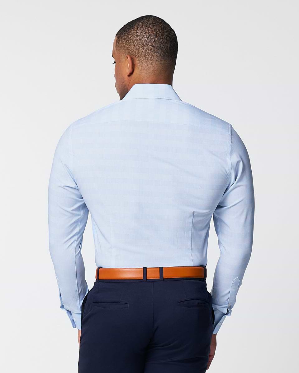 "The Flynn" Light Blue & White Plaid