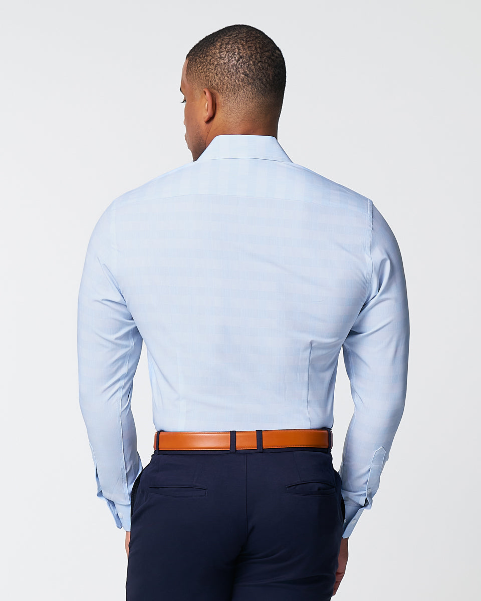 "The Flynn" Light Blue & White Plaid