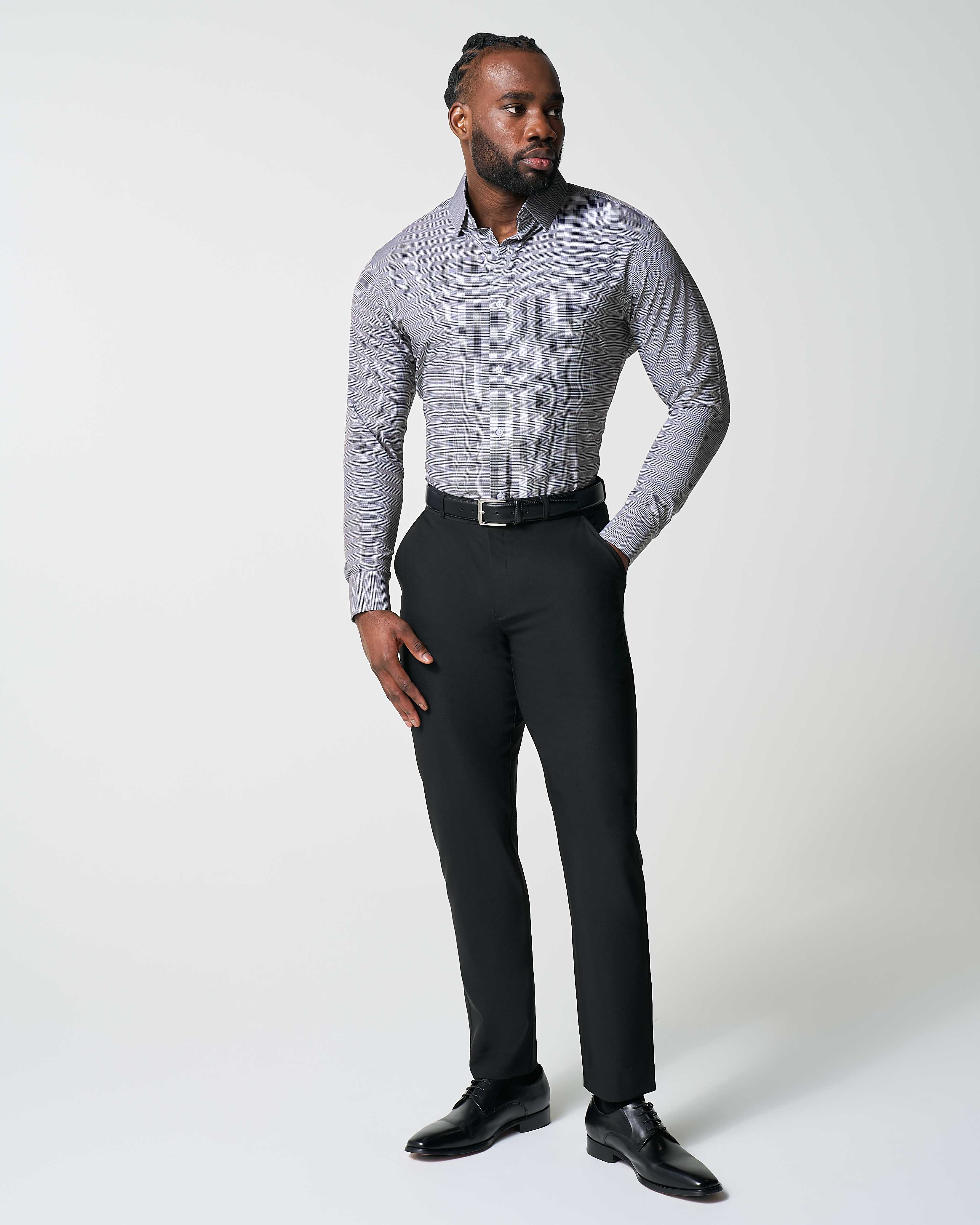 "The Gunnar" Grey and Black Plaid