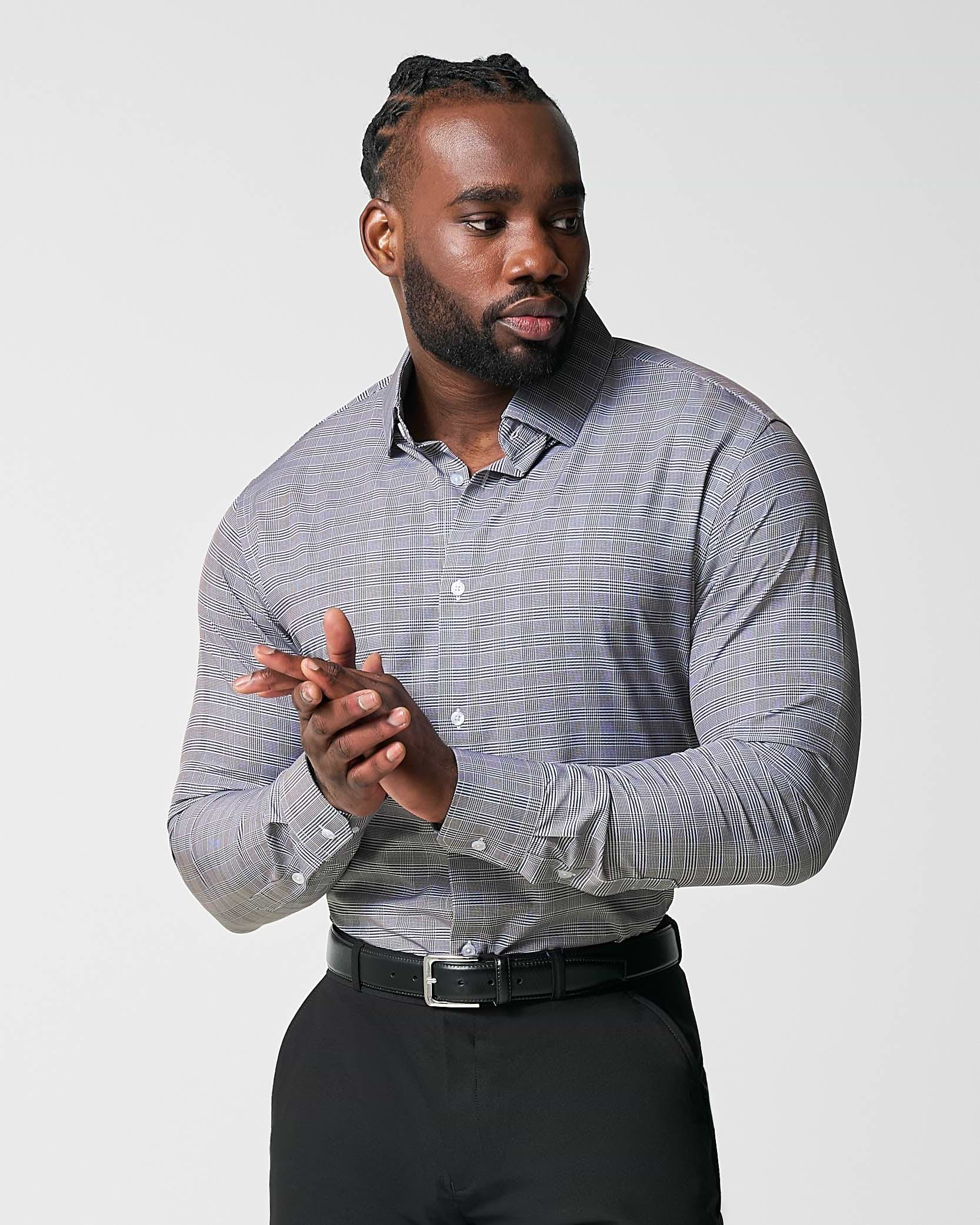 "The Gunnar" Grey and Black Plaid