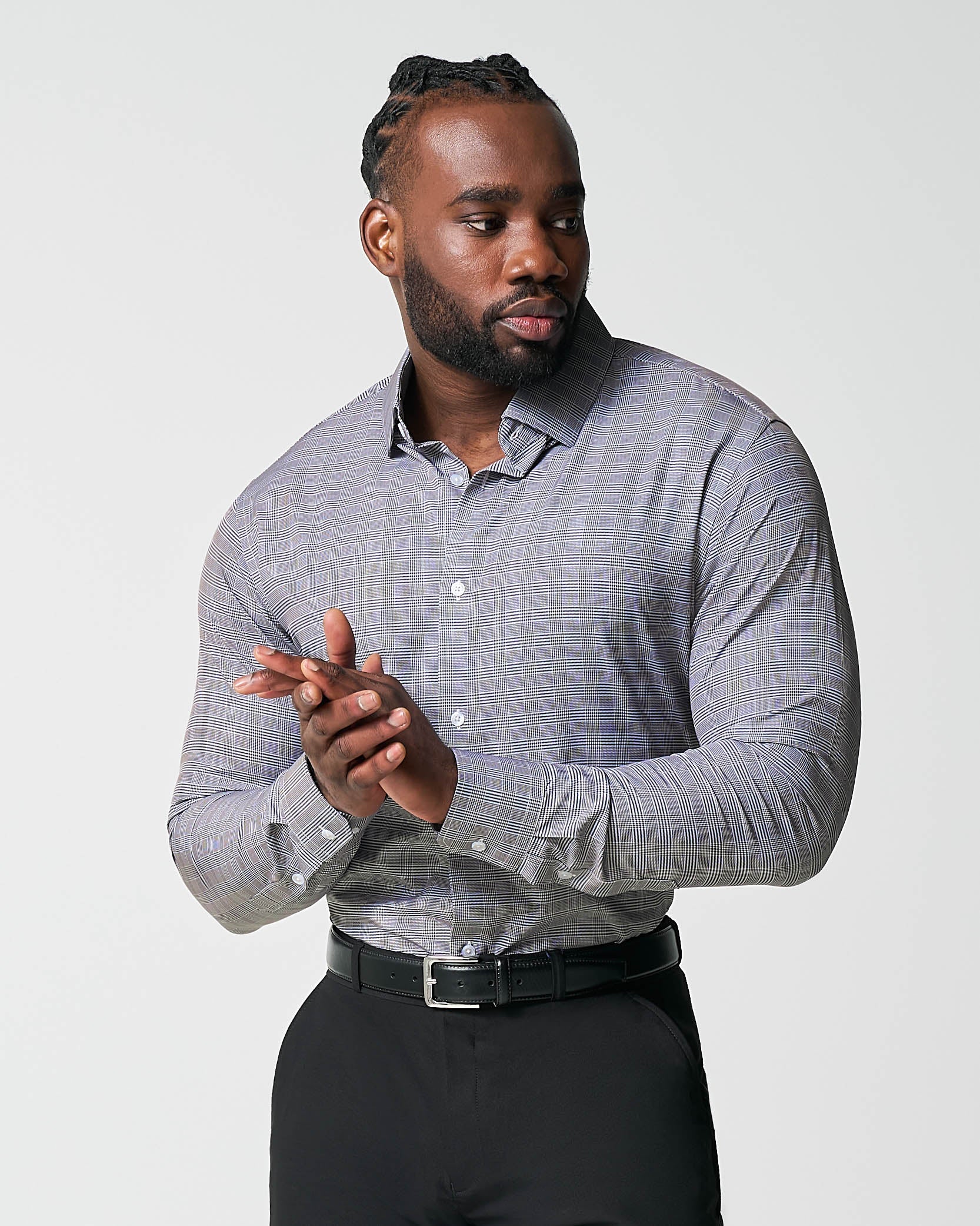 "The Gunnar" Grey and Black Plaid