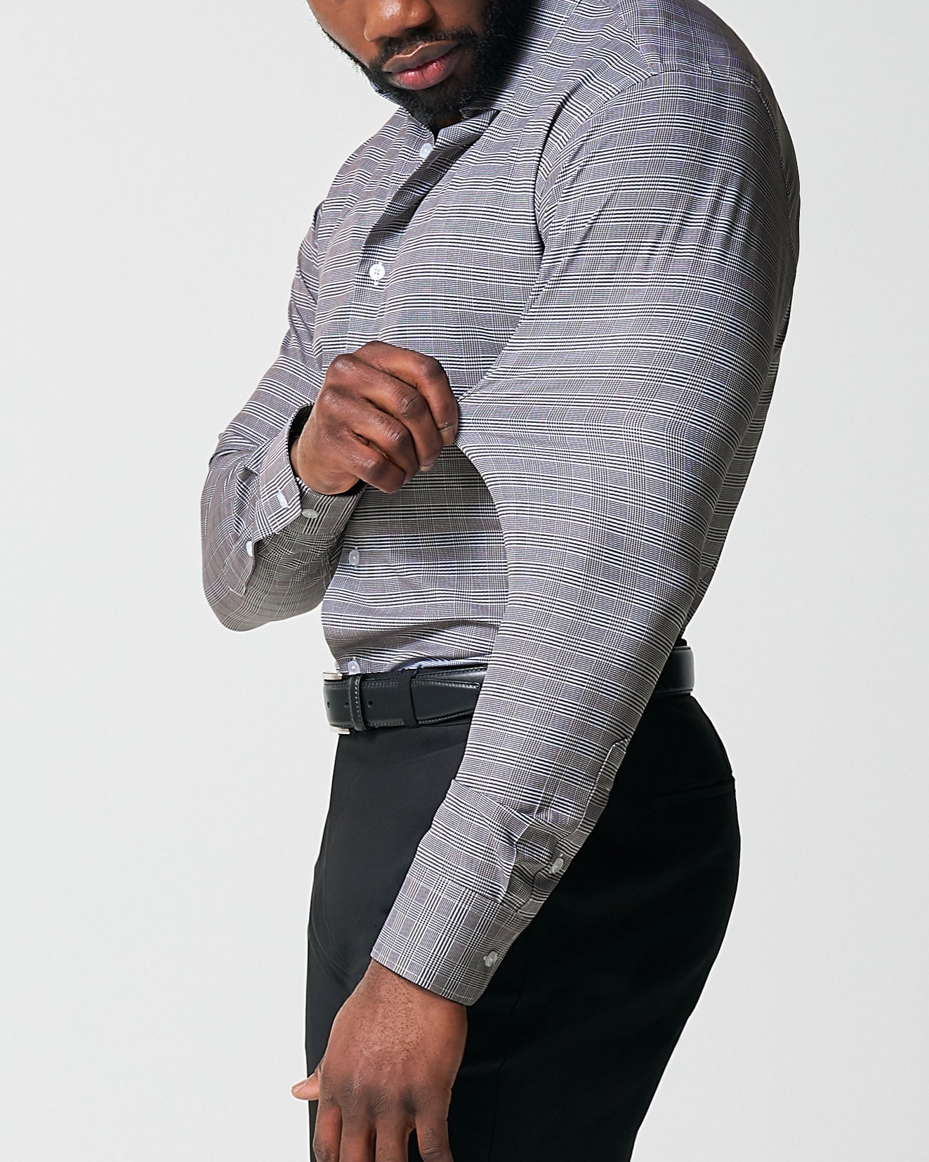 "The Gunnar" Grey and Black Plaid