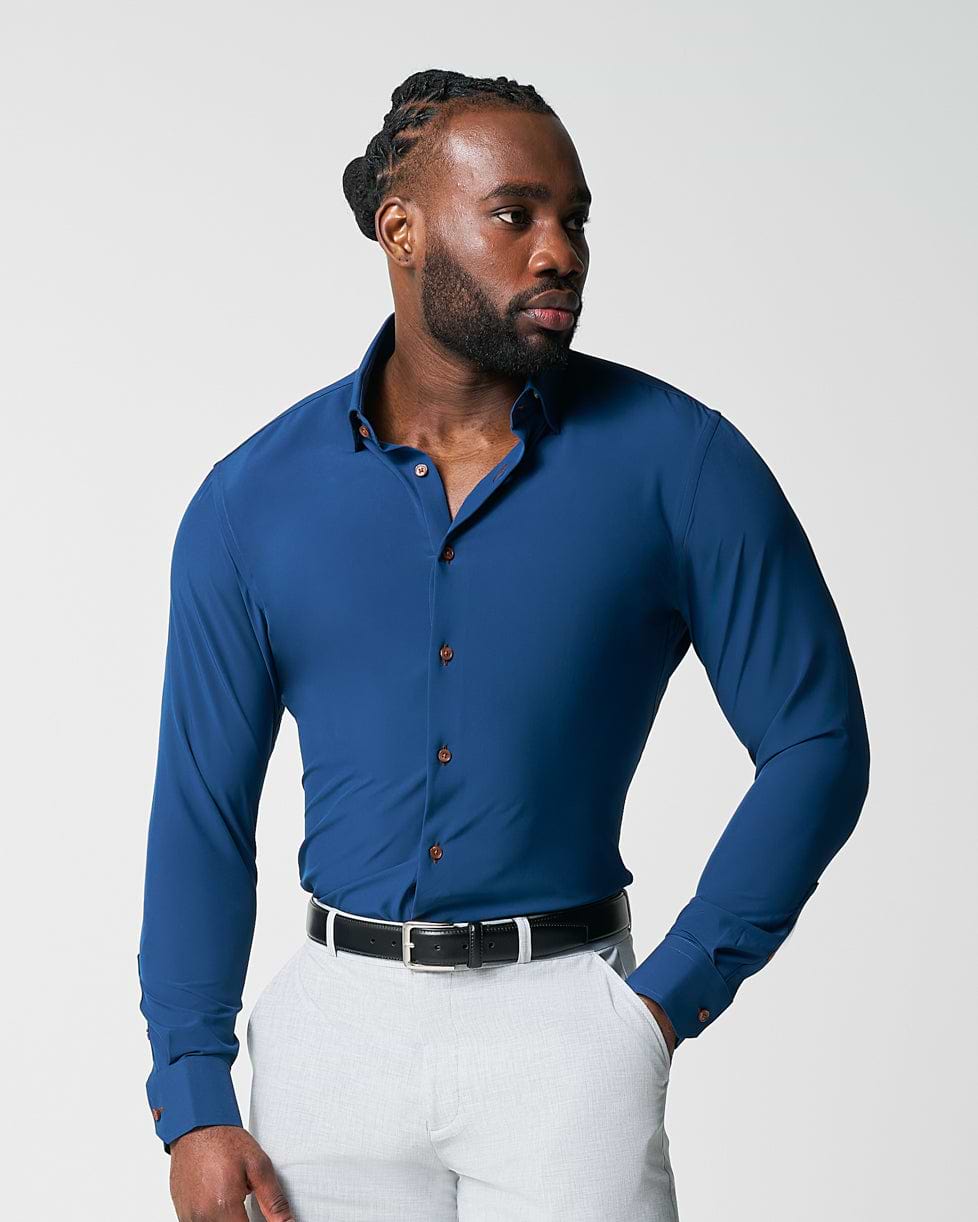 "The Howard" Solid Navy - Classic Fit