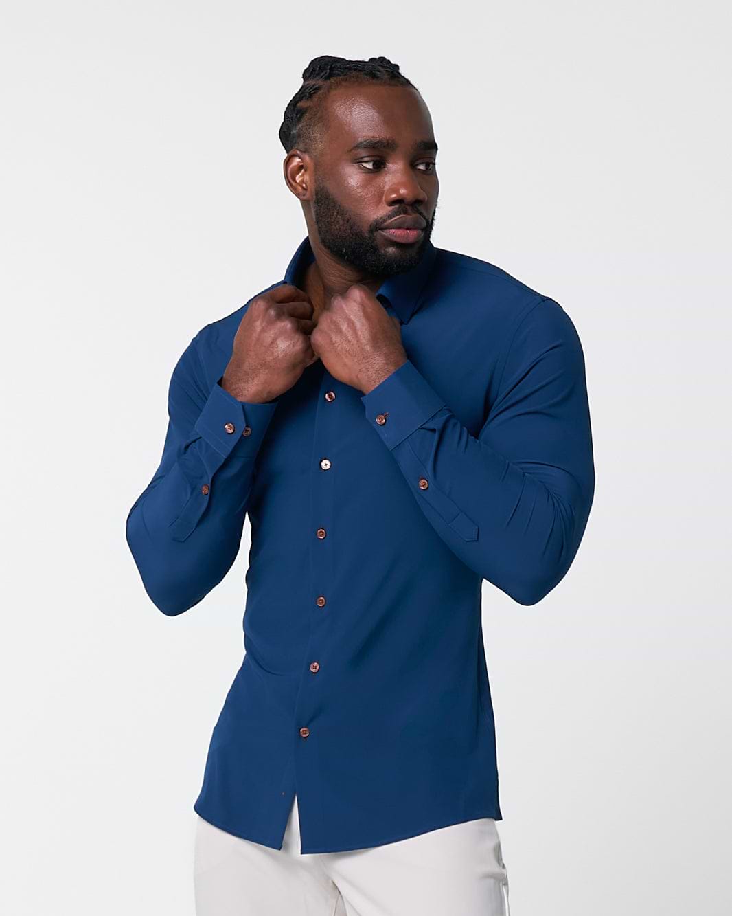"The Howard" Solid Navy - Classic Fit