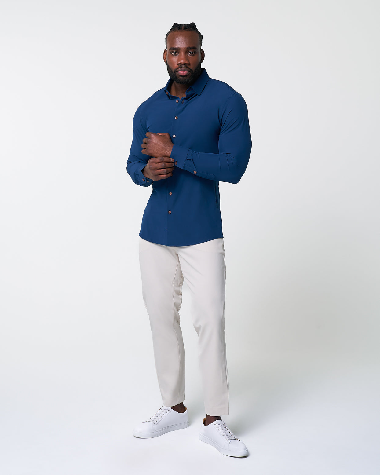 "The Howard" Solid Navy - Classic Fit