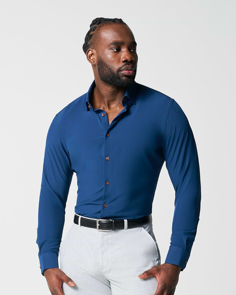 "The Howard" Solid Navy - Classic Fit