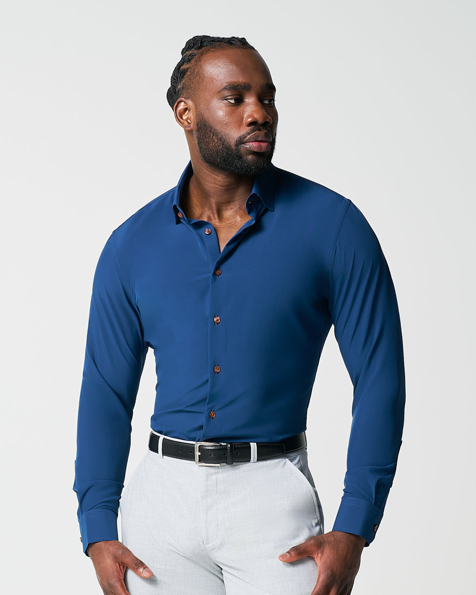 "The Howard" Solid Navy - Classic Fit