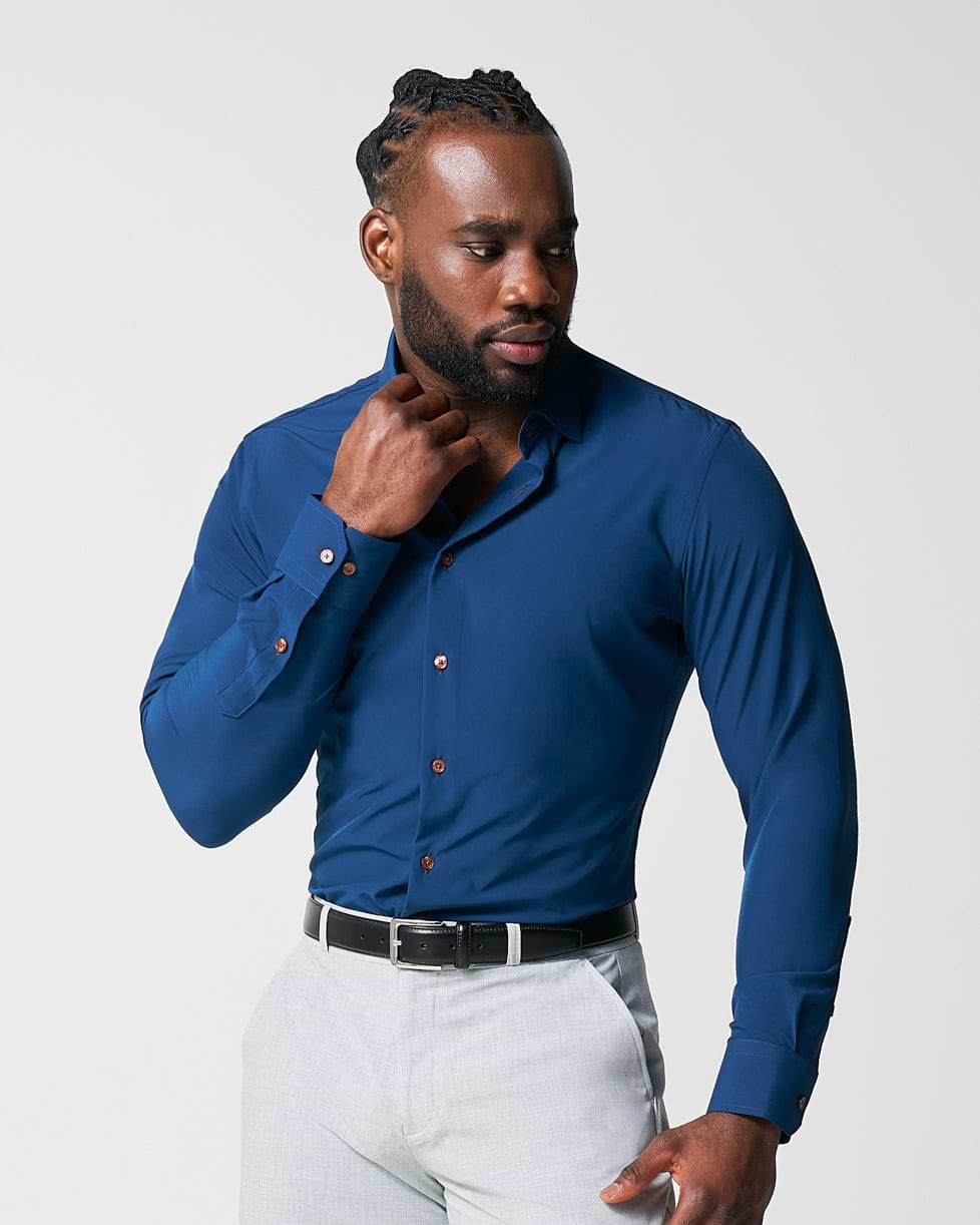 "The Howard" Solid Navy - Classic Fit