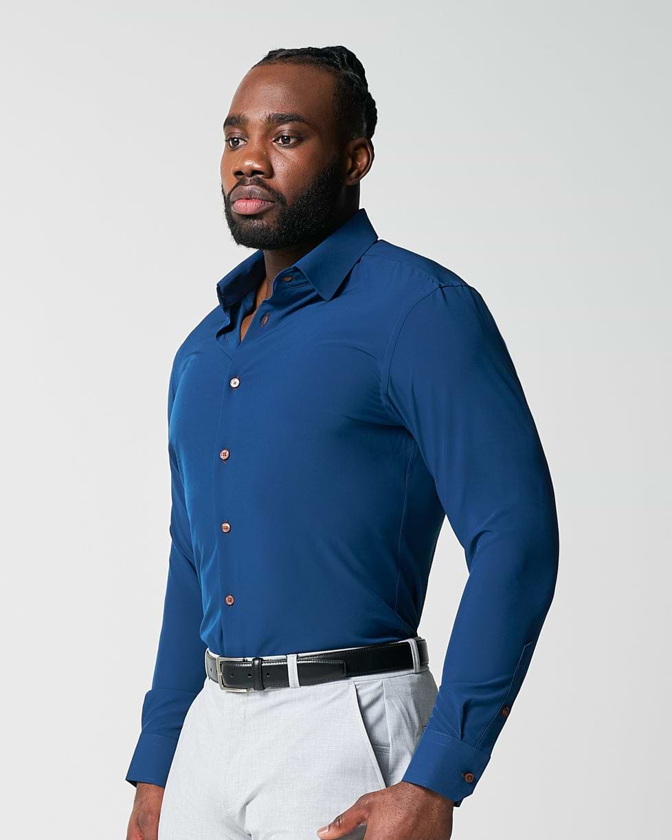 "The Howard" Solid Navy - Classic Fit