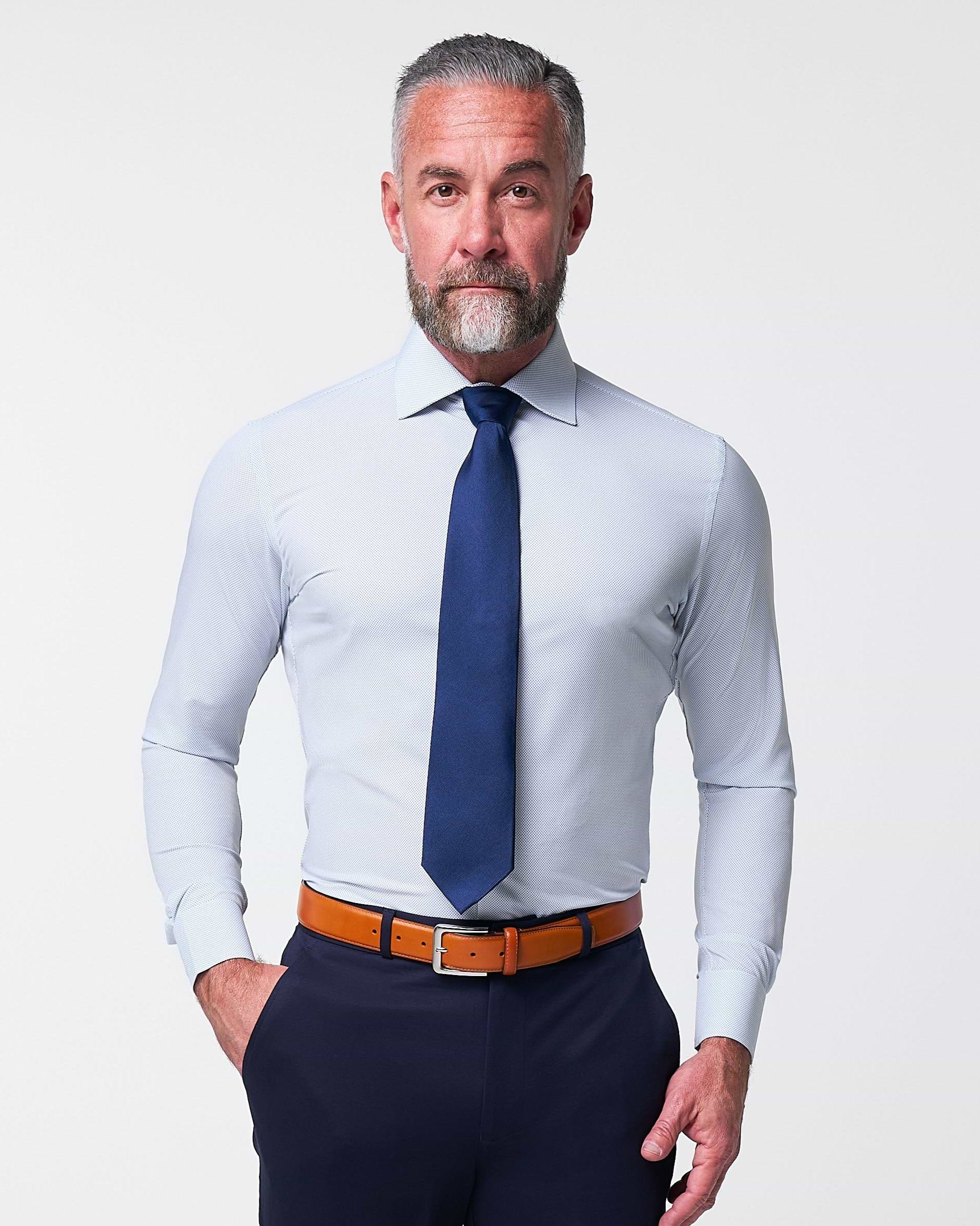 "The Jameson" Mini Navy Dot - Classic Fit