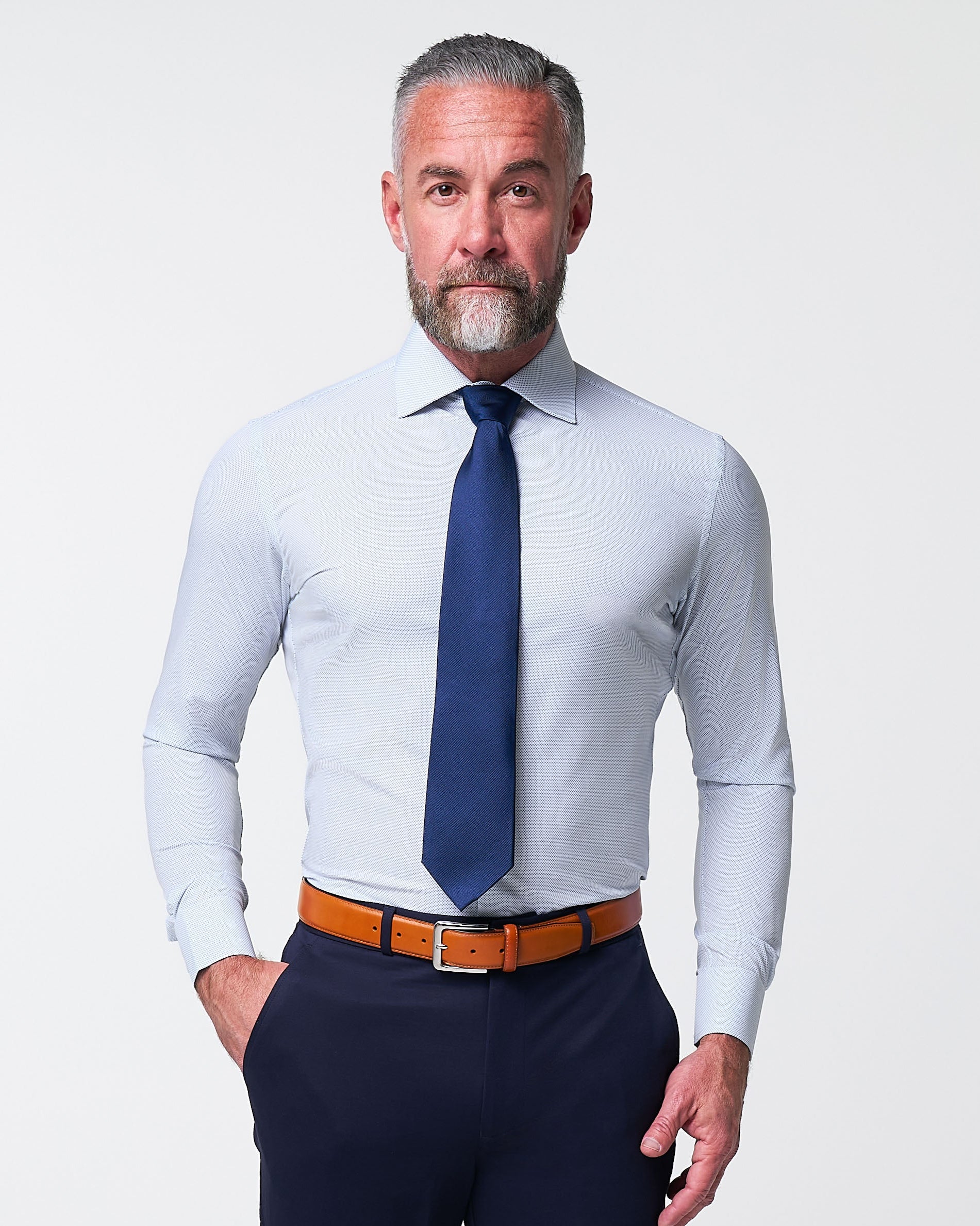 "The Jameson" Mini Navy Dot Print