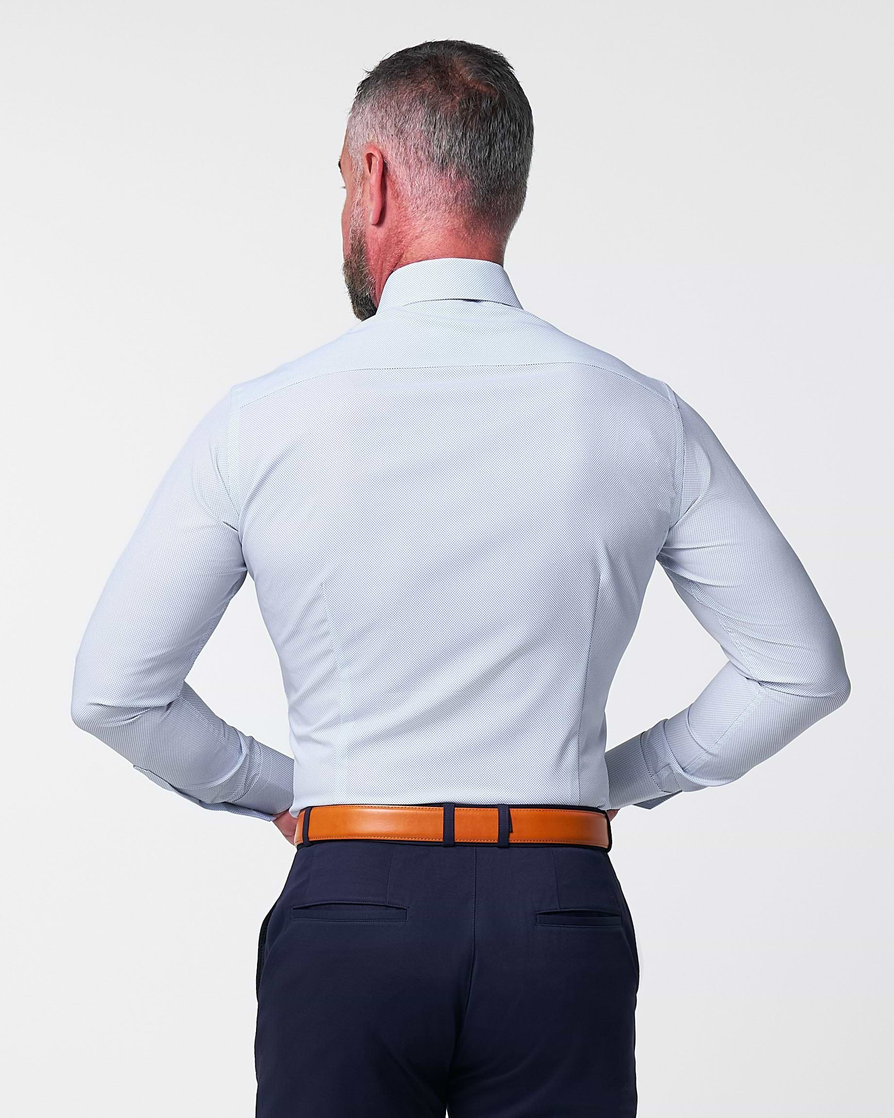 "The Jameson" Mini Navy Dot - Classic Fit