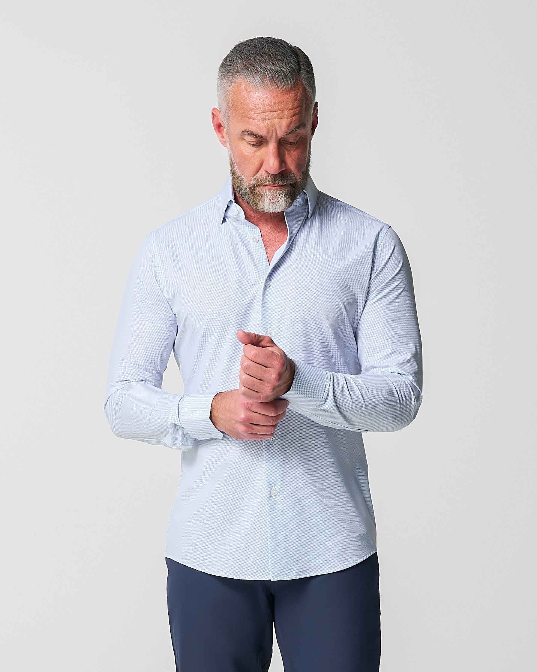 "The Jameson" Mini Navy Dot - Classic Fit