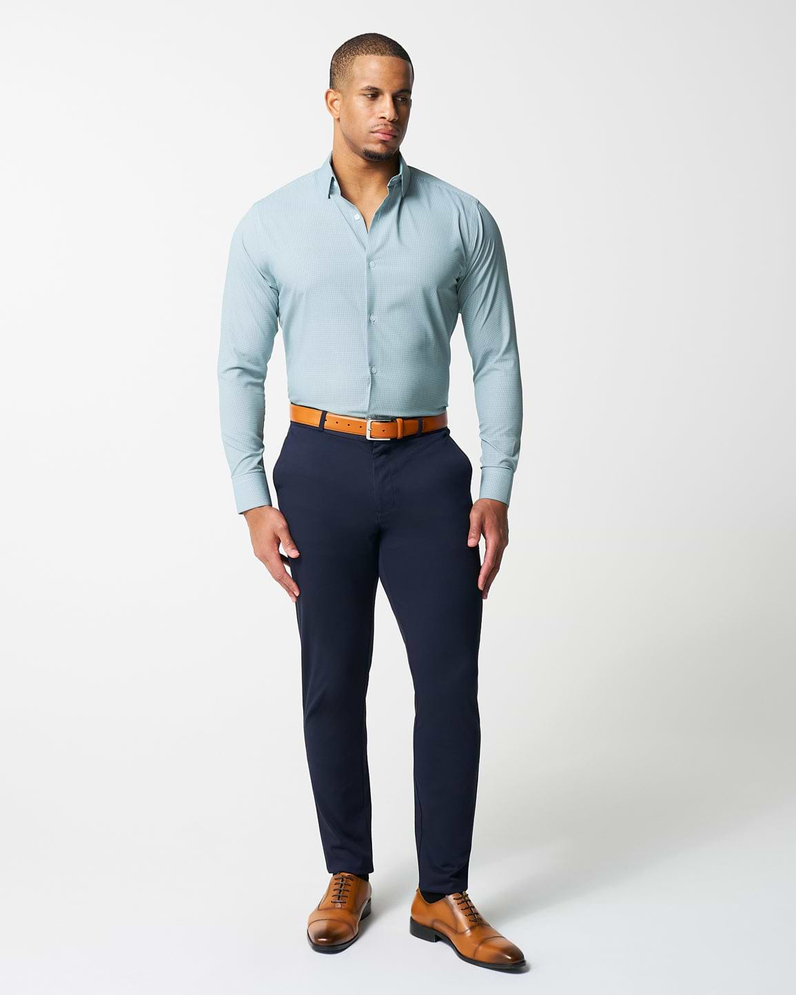 "The Kane" Green & White Houndstooth